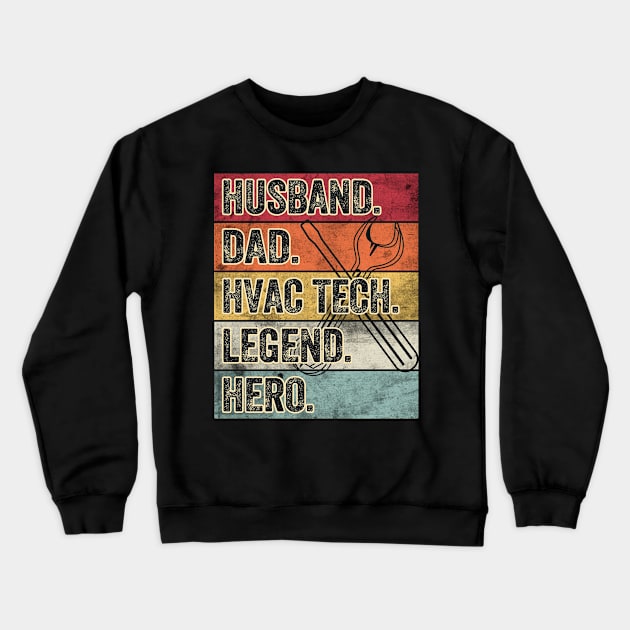 HVAC Technician Crewneck Sweatshirt by BOOBYART